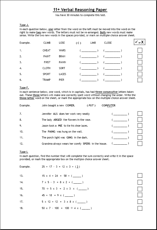 11 Plus Maths Practice Test Pdf 11 Plus Maths Model Paper Book With ...